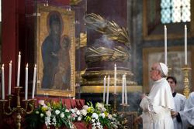 Papieska Msza w Bazylice Matki Bożej Większej (25. 01. 2018)