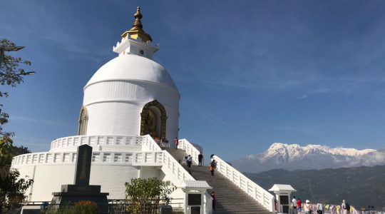 Stupa Pokoju w Pokharze (24.02.2018)