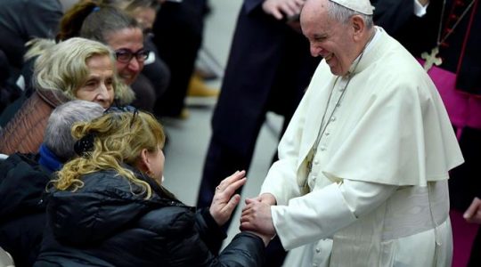 Papież dziękował pielęgniarce, która uratowała mu życie  (4.03.2018)
