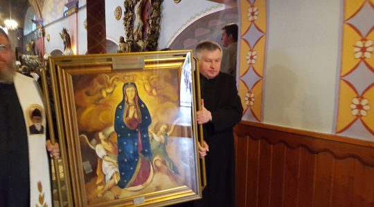 Obraz Matki Bożej z Niegowici już na terytorium Italii ( 22.04.2018)