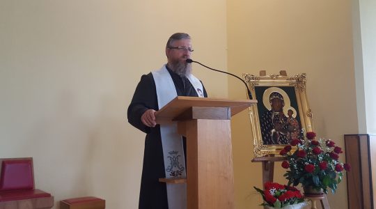 Poranna modlitwa i nauka rekolekcyjna ks. Jarosława w Częstochowie 12.05.2018