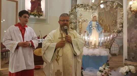 Dziewiąte spotkanie w Gragnano przy figurze św. Charbela (26.05.2018)