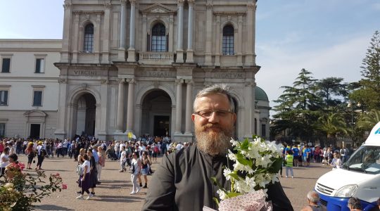 Nel santuario della Madonna del Rosario a Pompei (26.05.2018)