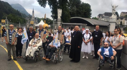 Niepełnosprawni pielgrzymują z Rzymu do Lourdes  (28.07.2018)