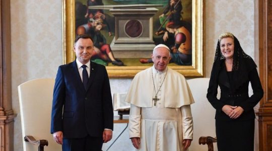 Prezydent Andrzej Duda na audiencji u Ojca Świętego Franciszka (Vatican Service News - 15.10.2018)