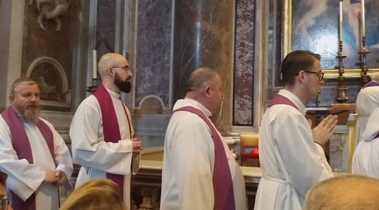 Msza św. przy grobie św. Jana Pawła II  (24.12.2019)