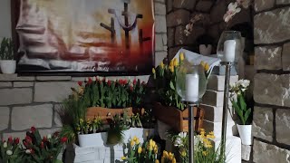 Adoracja przy Grobie Pana Jezusa o godz. 22.30-grupa Apostolska Promyki św. Charbela-Florencja 02.04.2021