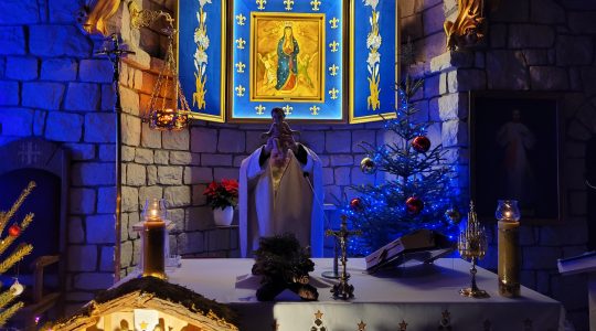 Dopo Natale e Capodanno vita quotidiana nel Santuario a Florencja in Polonia