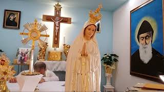 Charbel Tv-Santo Rosario-Różaniec-Catechesi e preghiera guarigione ore 17:00, Italia 16.10.2023